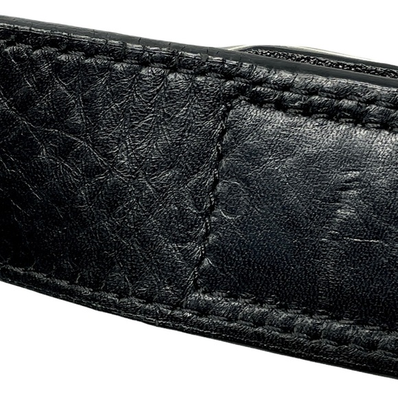 Giuseppe Zanotti Designer Crystal Encrusted Calfskin Leather Belt Size 100cm - Picture 7 of 12